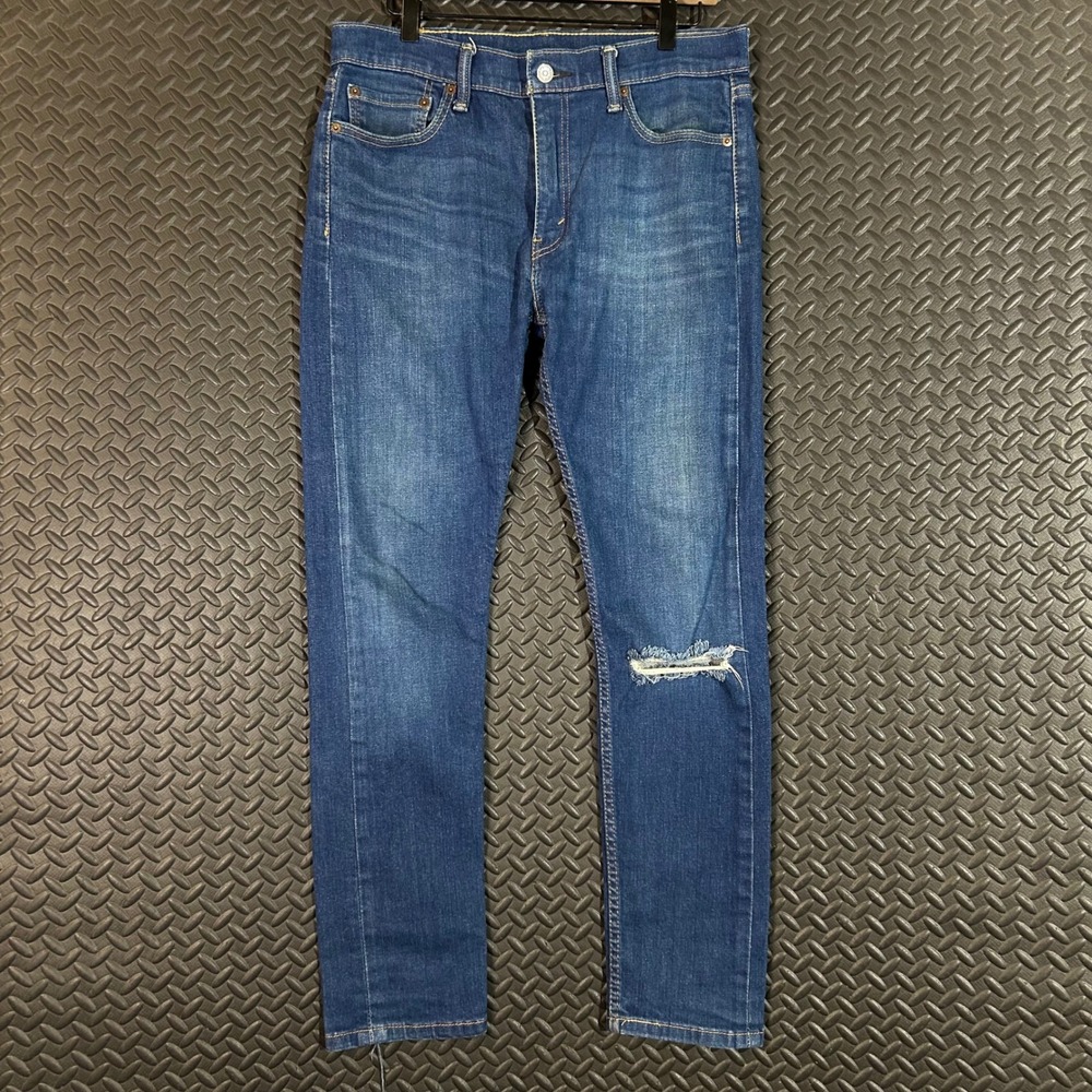 Levi's 510 Slim Blue Distressed Denim Jeans Men's Size 30X32